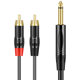 Yue Chuangxing 6.5 ~ 이중 Lotus 오디오 케이블 6.35mm Mono to Lotus RCA Cable Sophomore Core to Lotus Microphone Mixer Amplifier Audio Connection Cable Yue Chuangxing 6.5 ~ 이중 Lotus 오디오 케이블 6.35mm Mono to Lotus RCA Cable Sophomore Core to Lotus Microphone Mixer Amplifier Audio Connection Cable