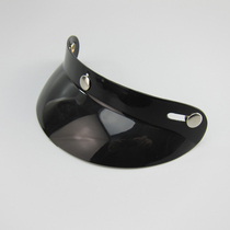 Harelocomotive Motorcycle Retro Mens Electric Car Triple Buttons Helmet Rain Visor Universal Peak Recommendation