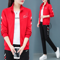 Official flagship store Official Flagship Store Casual Sportswear Suit Womens Spring Autumn Season 2022 New Lady Three Sets