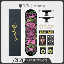 DBH skateboard beginner adult teenagers children boys and girls Brush Street road double-wheel action professional board