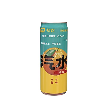 橙味气泡水饮料0脂0卡320ml*6瓶[6元优惠券]-寻折猪