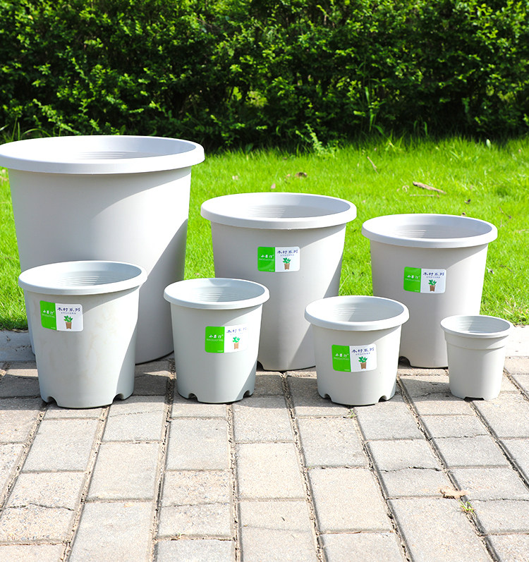 新款三代塑料加仑盆带托盘大号加厚透气控水阳台月季花小花盆包邮