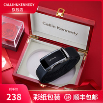 Callin Kennedy belt mens leather automatic buckle high grade pure cowhide luxury luxury brand Belt