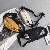 Skew Satchel Bag Mens Purse Large Capacity Chest Bag Schoolgirl Single Shoulder Inclined Cross Bunk Day Ensemble 100 Hitch Ride Boobs Chest Front Small Backpack