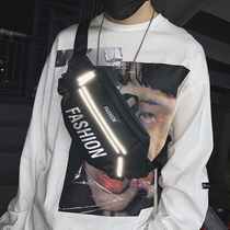 Tide Card Slanted Satchel Sports Mens Bag Day Department Small Backpack Mens Reflective Chest Bag Hip Hop Trend Single Shoulder Student Pocket