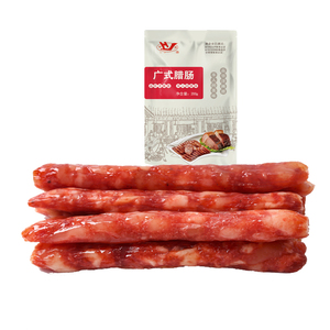 广式腊肠200g华洋香肠腊肉广东特色腊味农家手工灌肠风干烤肠甜味