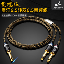 ATAUDIO Otin 6 5 10% 2 single crystal copper silver plated 6 5 large three core transfer double 6 5 large two-core audio line