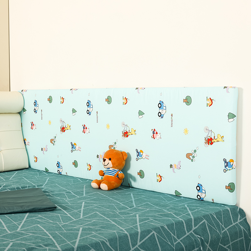 Bed fence soft pack wall soft pack self-adhesive soft pad pure cotton anti-collision head baby cot cushion bed fence wall sticker