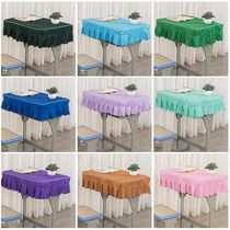 Primary school student table cloth table cover sewing machine table cloth anti-dust cloth art old rectangular dust cover