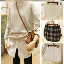 Fake T-shirt Fake Lining Vest Backing Artifact Hairpin Half Fart Curtain Fold Two Women