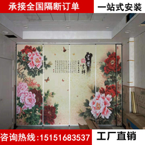 Hotel partition folding door hotel Private Room activity screen training classroom soundproof partition Office Mobile partition wall