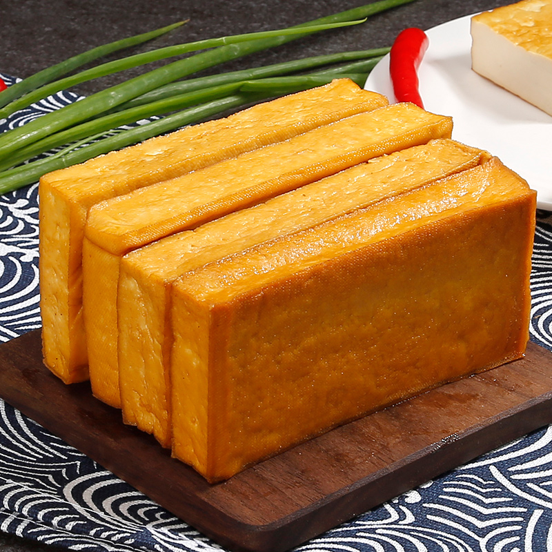 湖南特产新化白溪豆腐干 散装农家自制手工柴火烟熏香干豆干两包