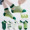 F81 Green Lemon Cute Dog 5 Pair (Summer Thin)