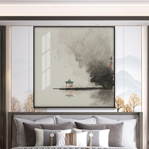 New Chinese Zen Zen Room original ink decorative painting tea room study modern living room background wall hanging painting