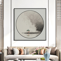 New Chinese original ink painting Zen Room study background wall decoration painting tea room simple hanging painting into the home porch painting