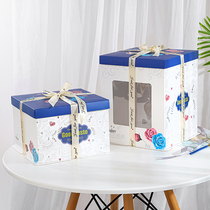 Net Red Dream birthday cake packaging box 6 8 9 10 12 14 16 inch Single Layer High West Point portable