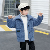 Childrens clothing CUHK boy boy cashmere jacket foreign air baby gcotton wool sweater cotton padded jacket for autumn and winter new Korean version of the tide