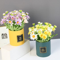 Little Daisy simulation bouquet wild chrysanthemum sunflower home living room coffee table table table decoration fake flower set ornaments