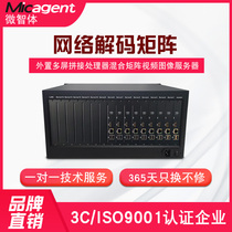 Micro-smart decoder external multi-screen splicing processor mixed matrix video image service-customized link