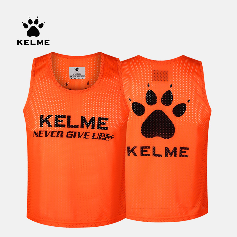 KELME Carme Vest Men's Adult Kids Soccer Basketball Training Confrontation Suit Breathable Vest Detachment Vest