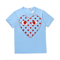 PLAY COMME des GARCONS Chuo Pau man and woman short sleeve T-shirt CDG lovers loving printed summer