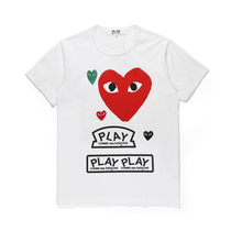 PLAY COMME des GARCONS Chuo Pau Ling CDG Men and women short sleeve T-shirt lovers love printed summer