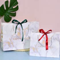Gift belt bag carrying bag bag marble texture minimalist gift bag gift bag wedding bag custom paper bag