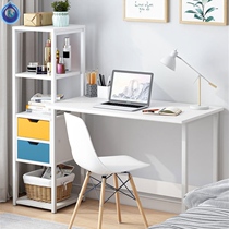 Computer desk bookshelf combination desktop table Simple rental home student desk Bedroom simple table