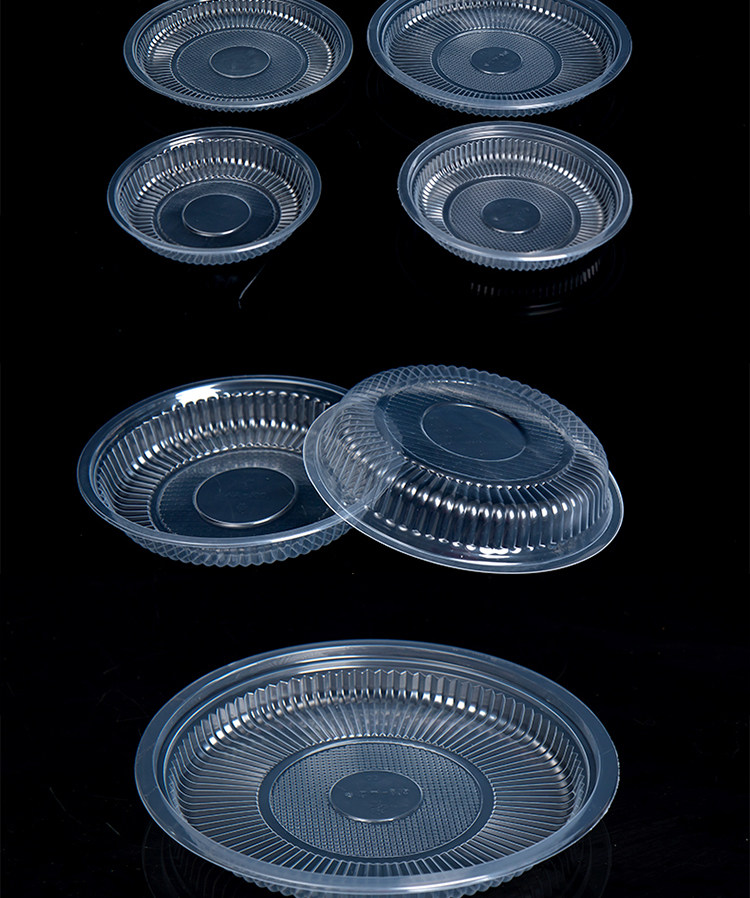 一次性盘子加厚塑料胶盘胶碟水果盘圆形透明快餐盘椭圆形烧烤菜盘