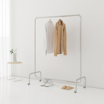 Stainless steel mesh red cloak hood Nordic floor-floor bedroom home light lavish modern minimalist removable hanging clothes rack