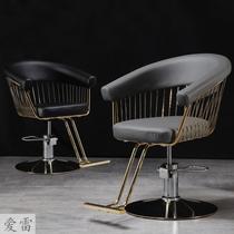 Haircut shop hairdressing chair hair salon special haircut lifting swivel new mesh red stainless steel sheared haircut stools