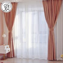 Three thousand gold curtains New 2021 modern simple bedroom living room light luxury high grade velvet living room shading girl