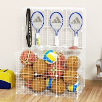 Play Basketball Shelf Home Ball Type Containing Basket Kindergarten Athletic Equipment Football Hanging Badminton Racket Placement Rack
