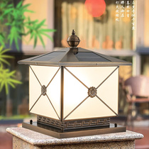 Solar Patio Post Headlights Villa Garden Gate New Countryside Outdoor Outdoor Yard Waterproof Walled Door Post