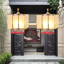 Full copper gate Home Living room Balcony Aisle Outdoor Waterproof Entrance Chandeliers China Wind Modern Brief Lantern Lantern