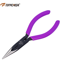 Tuofu sharp nose pliers imported professional strong steel wire Mini small tip pliers electronic long nose pliers can cut steel wire