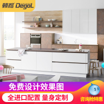 Donge whole kitchen custom kitchen cabinet modern simple kitchen decoration quartz stone countertop kitchen cabinet customization