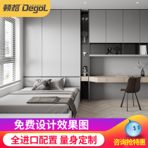 Donge tatami bed wardrobe one custom small apartment whole childrens room study step rice Mediterranean