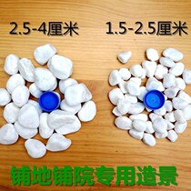 Small white stones white jade stones rain stones pebbles gardening potted stones fleshy paving stones fish tanks landscaping paving