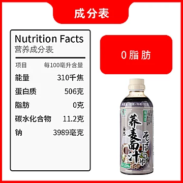 签到！月桂冠荞麦面酱汁500g[4元优惠券]-寻折猪