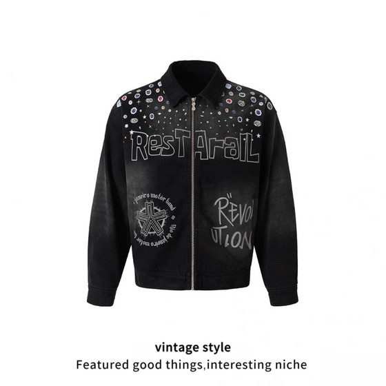 New autumn American spray dyed gradient multi-layer printed jacket jacket short motorcycle high-end feel
New autumn American spray dyed gradient multi-layer printed jacket jacket short motorcycle high-end feel