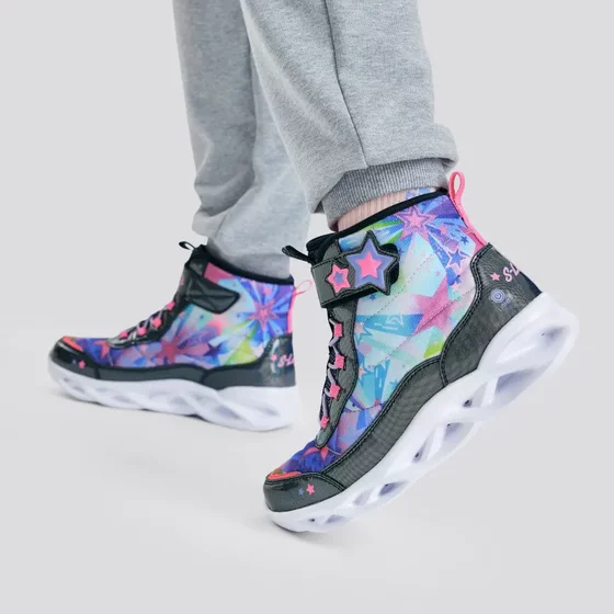 Skechers Children's Autumn and Winter High-top Girls' Flashing Light Shoes Trendy and Fashion Medium-Grand Children's Lighting Casual Shoes
Skechers Children's Autumn and Winter High-top Girls' Flashing Light Shoes Trendy and Fashion Medium-Grand Children's Lighting Casual Shoes