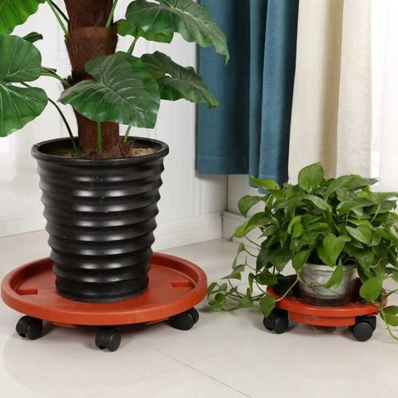 加厚移动花盆托盘滚轮花盆架底座