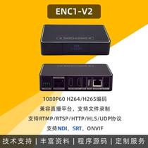 ENC1-V2 HDMI encoder RTMP SRT NDI decoder 1080P H256 live backhaul