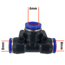 Pneumatic joint PU straight-through docking trachea pipe Fast plug plastic Rapid joint PU-6 8 10