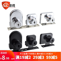 Display lock glass cabinet door lock single door double door mobile phone counter anti-theft lock free opening wine cabinet lock push-pull sliding door lock