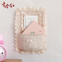 Cloth Art Switch Sticker Protective Sheath Trim Wall Sticker Home Anti-Dirty Brief About Modern Shading Switch Panel Upholstered With Accessories