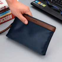 Canvas Mens Hand Grab Bag Hands Bag Mans Hand Grip Bag Oxford Cloth Waterproof Nylon Fabric Mobile Phone Bag Wallet Man
