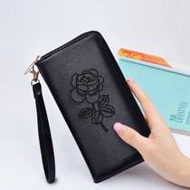 Korean version 2021 new hand held purse female style long section zipped multifunction 100 hitch clip large capacity mobile phone money clip