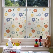 The outside of the window sticker does not see the inside toilet glass anti-peeping film-type bathroom toilet with back glue anti-walking light